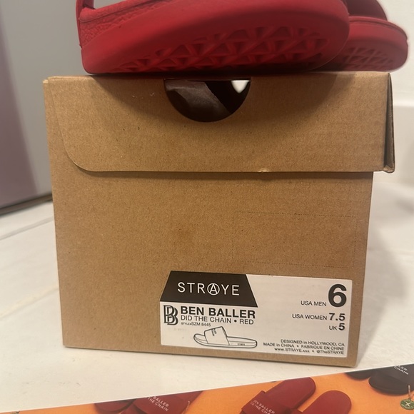 Straye x Ben Baller Did The Chain Size 6 Mens Set of 2, RED and BLACK UNWORN - Picture 6 of 9